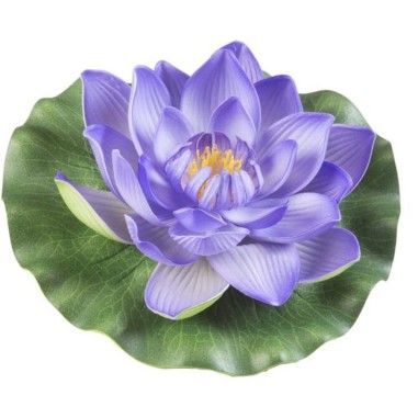 Velda Floating Lotus Foam Purple Ø17cm - decorazione sintetica galleggiante per laghetti