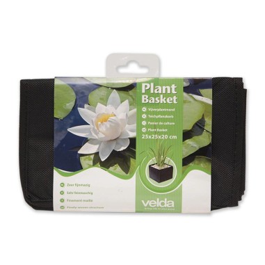 Velda Plant Basket cm25x25x20h - cesto in tessuto per la coltivazione di piante da laghetto