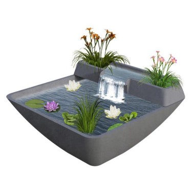 Velda Set Fountain Pond con Cascata cm75x75x35 - minilaghetto decorativo con cascata