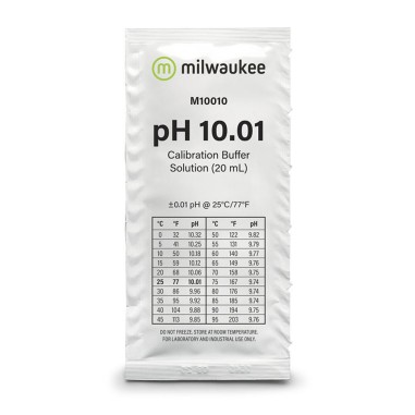 Milwaukee Soluzione in Bustina Monodose 20ml calibrazione pH 10.01 ( Conf. da 5 Bustine)