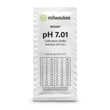 Milwaukee Soluzione in Bustina Monodose 20ml calibrazione pH 7.01 ( Conf. da 5 Bustine)