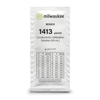 Milwaukee Soluzione in Bustina Monodose 20ml di calibrazione conducibilità 1413 µs/cm( Conf. da 5 Bustine)