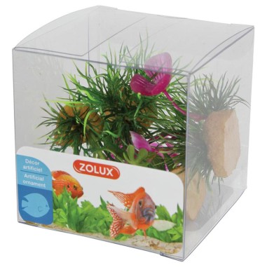 Zolux Decor Plant Box 4pz kit 1 - mix di 4 piante artificiali