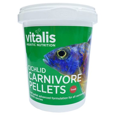 Vitalis Cichlid Carnivore Pellets 1mm 260gr - mangime in pellet per Ciclidi carnivori