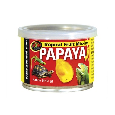 Zoomed Tropical Fruit Mix-ins Papaya 113gr - salsa in scatola da utilizzare in diete fresche o secche