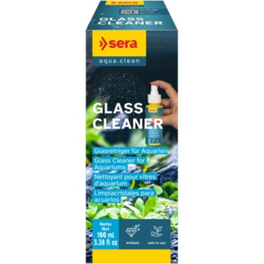 Sera Glass Cleaner 100ml - Soluzione di pulizia del calcare da tutte le superfici in vetro