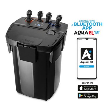 Aquael HyperMax 4500 BT - filtro esterno elettronico con controllo via Bluetooth per acquari fino a 1500 litri