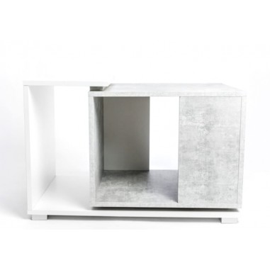 Diversa Cabinet Duo Grey White cm80x50x50h - supporto double face per High Terrarium