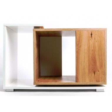 Diversa Cabinet Duo Forest White cm74x45x50h - supporto double face per High Terrarium