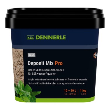 Dennerle 5912 Nano DeponitMix Pro - Materiale speciale per fondo di mini acquari. Miscela pronta per uso 1Kg