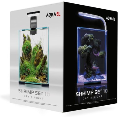 Aquael Shrimp Set Smart Day&Night 10 litri cm20x20x25h