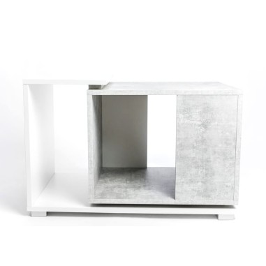 Diversa Cabinet Duo Grey White cm74x45x50h - supporto double face per High Terrarium