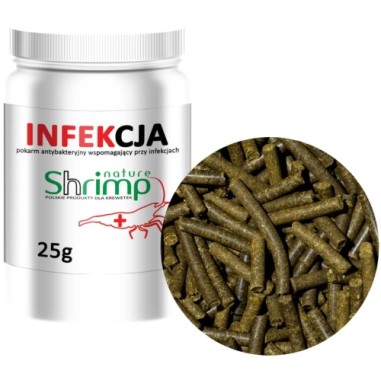 Shrimp Nature Infekcja 25gr - alimento antibatterico per gamberetti