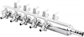 AquariumLine Import Regolatore di flusso Multiplo con 6 uscite diametro 4/6mm per tubo diametro 16/22 - Cod. RB-1055