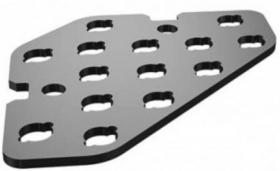 ITC M-Rack Corner Frag Plate 14 postazioni - taleario angolare componibile per coralli